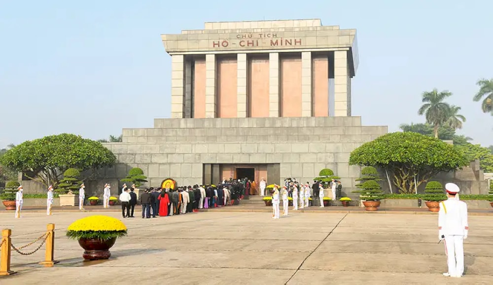 A walk through Ba Dinh Square provides a chance to reflect on Vietnam’s history and its path to independence